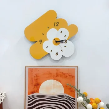 Cartoon Flower Wall Clock