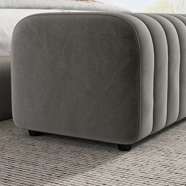 Modern Velvet Bed End Bench - Hall Rest Feet Long Sofa Chair Entrance Design Soft Shoe Bench Nordic Makeup Low Stool Furniture - Image 6