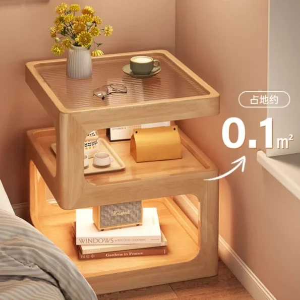 Desk Drawer Cabinets Living Room End Tables Storage Locker Cabinet Cute Table Small Nachttisch Night Nightstand Low Bed - Image 4