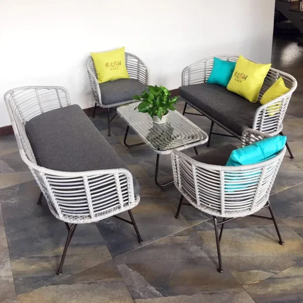 Outdoor sofa rattan furniture rattan chair outdoor patio hotel rattan sofa set