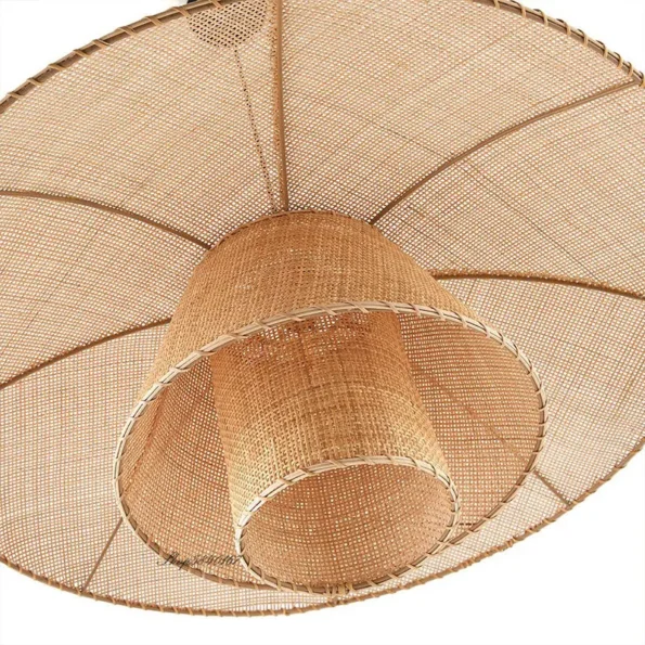 Vintage Rattan Lamp New Restaurant Pendant Lights Home Decor Dining Room Kitchen Loft Suspension Lustre Handmade Light Fixtures - Image 4