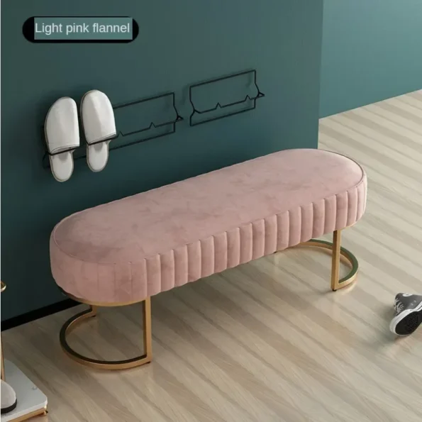 Light Luxury Nordic Long Bench: Stylish Rest Bench for Home and Commercial Spaces - Image 3