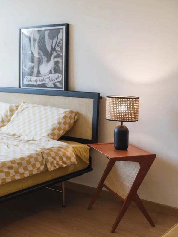 American Vintage Rattan Table Lamps Living Room Decorative Desk Lamp Creative Bamboo Woven Bedroom Bedside Lights - Image 4