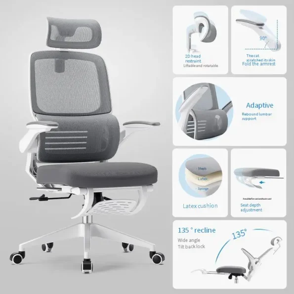 Relaxing Rotating Office Chair Computer Armchair Dresser Gamer Home Gamming Comfortable Comfy Silla Para Escritorio Luxury Lazy - Image 5