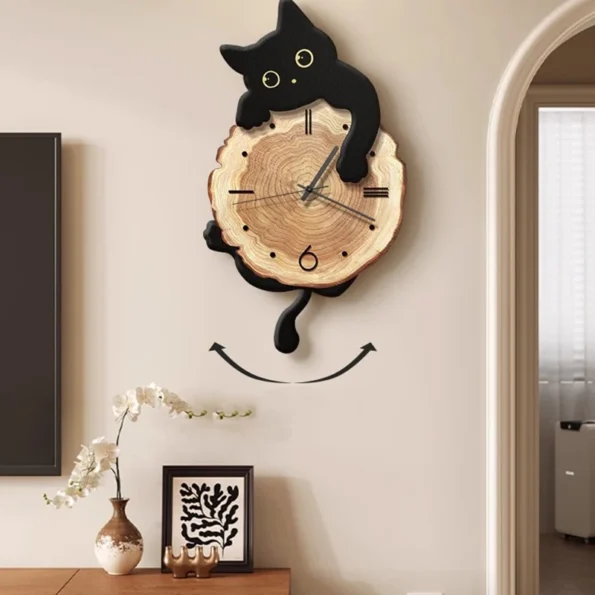 Kitchen Beautiful Large Wall Clock - Luxury Decorative Silent Swingable Clock - Image 3