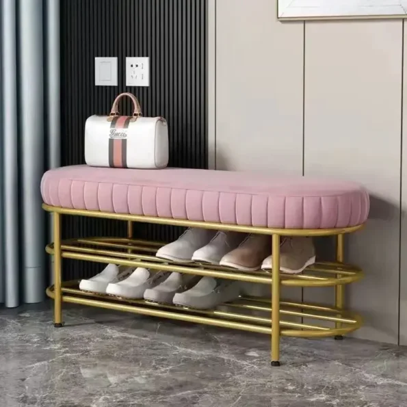 Shoes Stool at the Door of the House, Entrance Stool, Designer Cloakroom, Long Bench Bed End,Sofa Stool Against the Wall - Image 4