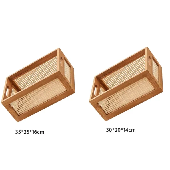 Decorative Rattan Storage Basket for Book & Organizing - Image 4