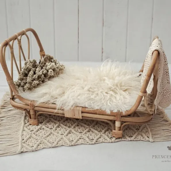 Newborn Photography Props Rattan Bed Chair Bassinet for Baby Newborn Studio Shooting Photo Props Fotografia Baby Accessories - Image 6
