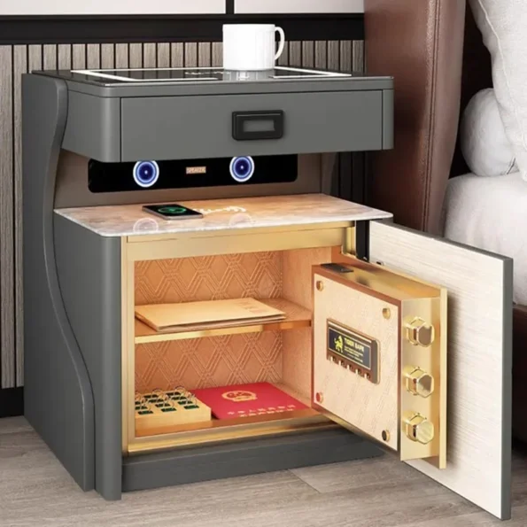 Modern Console Nightstands: Designer Luxury Smart Storage Table for Bedrooms - Image 2