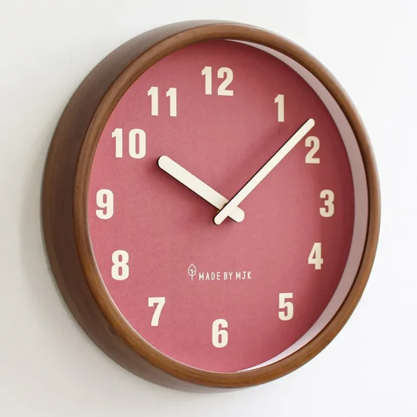 Solid Wood Wall Clock - Retro Modern Silent Timepiece - Image 4