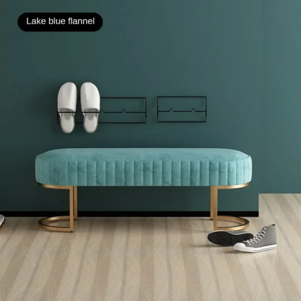 Light Luxury Nordic Long Bench: Stylish Rest Bench for Home and Commercial Spaces - Image 4