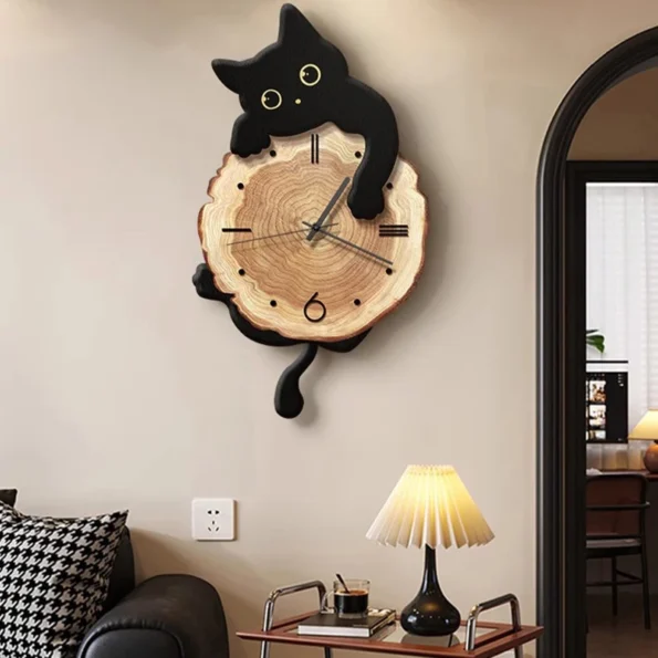 Kitchen Beautiful Large Wall Clock - Luxury Decorative Silent Swingable Clock - Image 4
