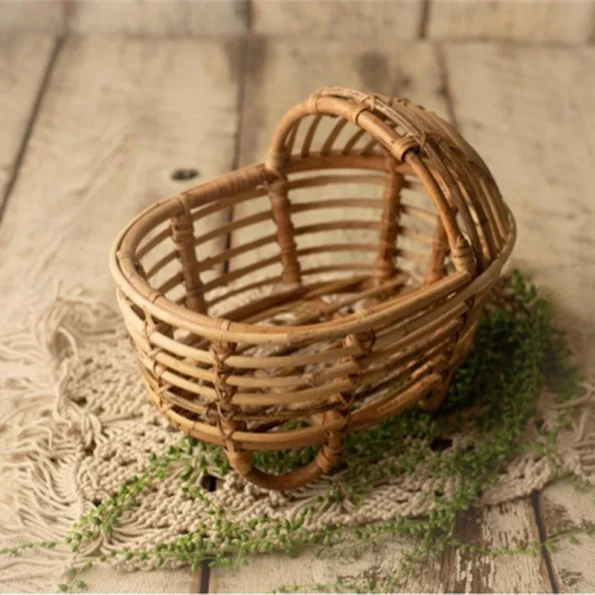 Newborn Photography Props Rattan Bed Chair Bassinet for Baby Newborn Studio Shooting Photo Props Fotografia Baby Accessories - Image 2