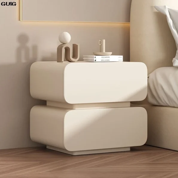 GUIG Cream Wind Bedside Table