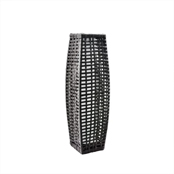 Outdoor Floor Lamp Wicker Rattan Solar Powered Lantern IP65 Waterproof Solar Powered Outdoor Lights For Garden Porch Patio Decor - Image 7