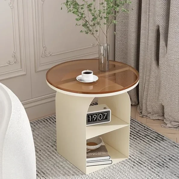 Bedside Storage Night Table: Nordic Minimalist Modern Nightstand - Image 5