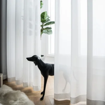 Top-Quality White Chiffon Sheer Curtains