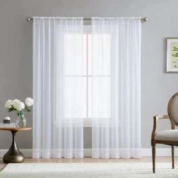 Sheer Semi-Transparent Chiffon Curtain