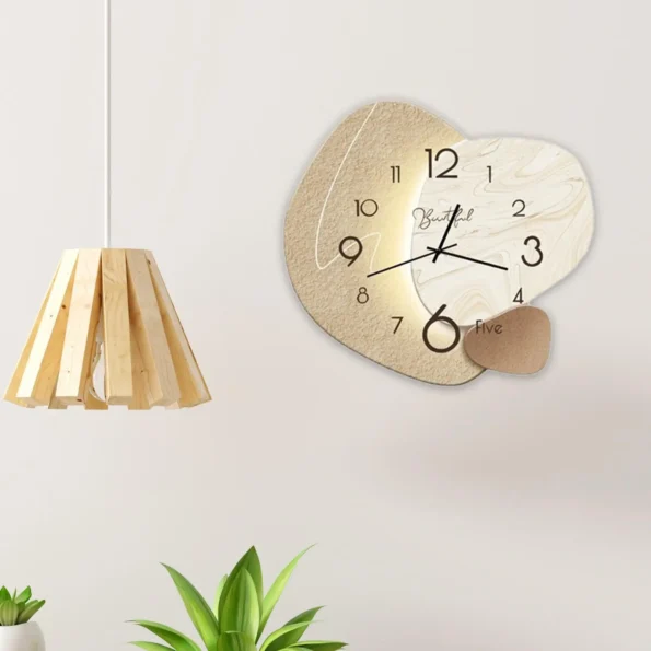 Mounted Wood Wall Clock