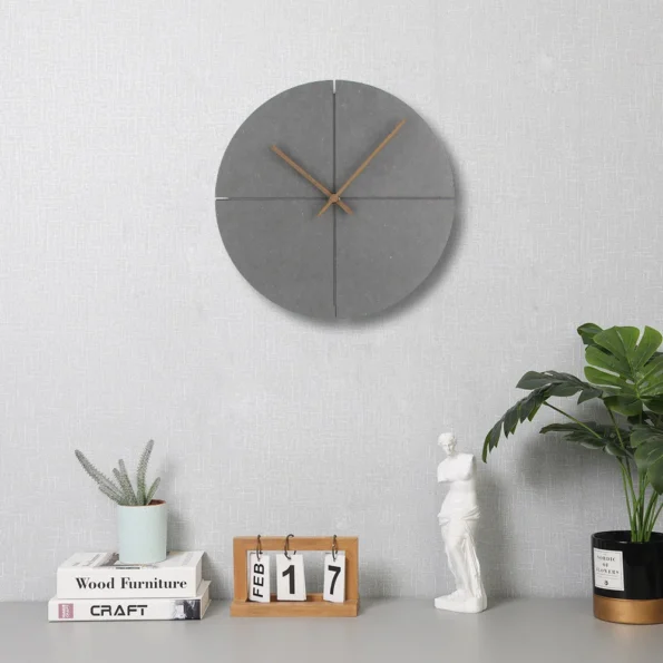 Black Mute Wall Clock