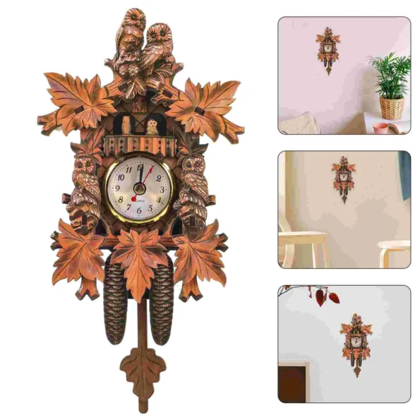 Wooden Pendulum Cuckoo Clock