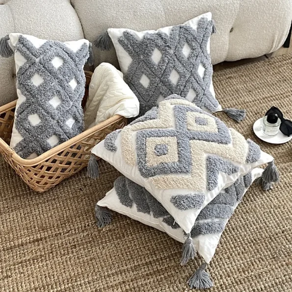 Bohemian Nordic Plush Pillow