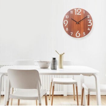 Silent Wood Wall Clock