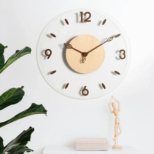 Novelty Black Walnut Wooden Wall Clock